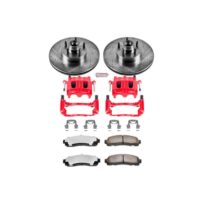 PowerStop Front Z36 Truck & Tow Kit w/ Calipers | Ford Explorer Sport Trac (2001–2002) (KC1920-36)