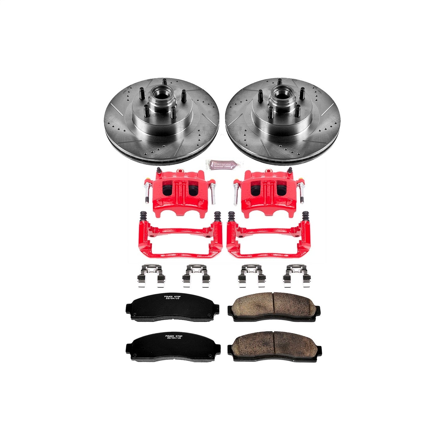 PowerStop Front Z23 Evolution Sport Brake Kit w/ Calipers | Ford Explorer Sport (2001–2003) (KC1920)