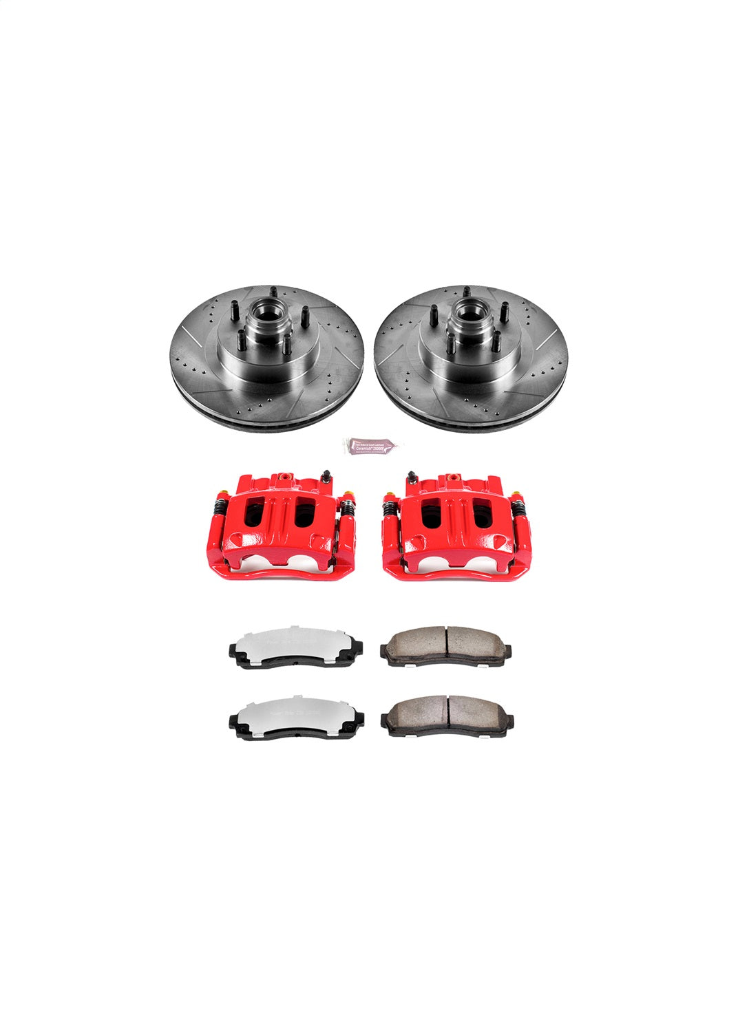 PowerStop Front Z36 Truck & Tow Kit w/ Calipers | Ford Explorer Sport Trac (2003–2005) (KC1920A-36)