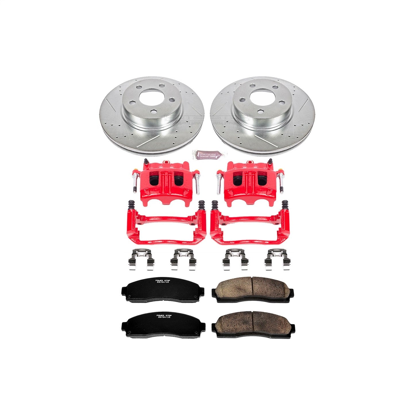 PowerStop Front Z23 Evolution Sport Brake Kit w/ Calipers | Ford Explorer Sport (2001–2003) (KC1923)