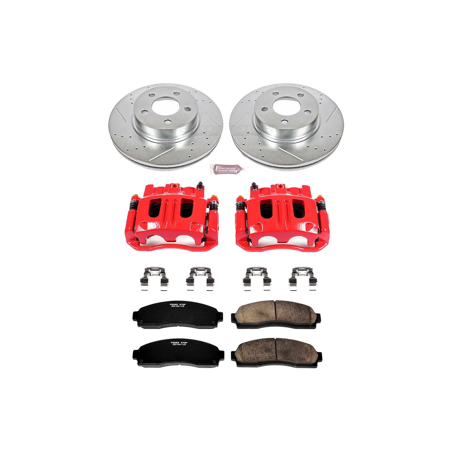 PowerStop Front Z23 Evolution Sport Brake Kit w/ Calipers | Ford Explorer Sport Trac (2003–2005) (KC1923A)