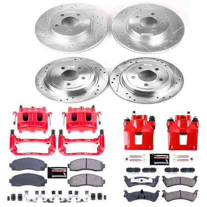 PowerStop Front & Rear Z23 Evolution Sport Brake Kit w/ Calipers | Ford Explorer Sport (2003) (KC1924)