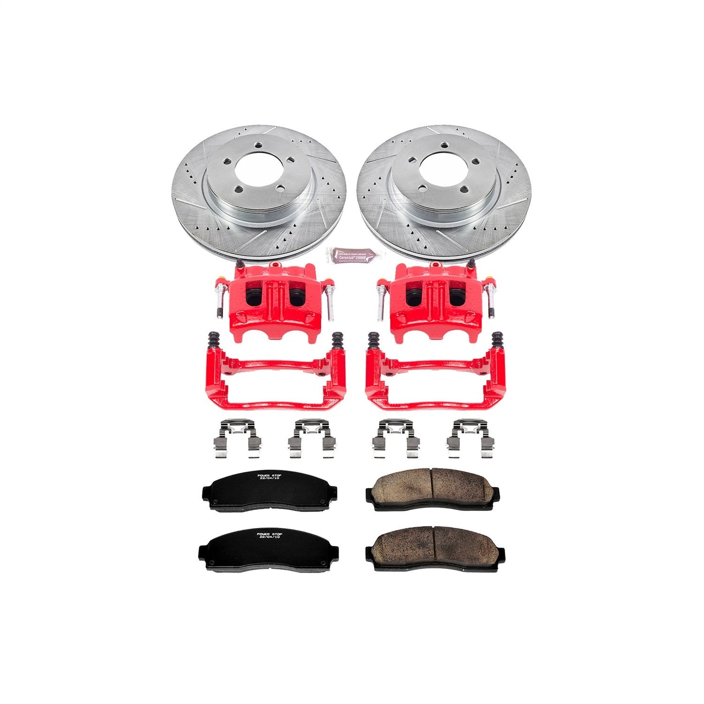 PowerStop Front Z23 Evolution Sport Brake Kit w/ Calipers | Ford Explorer (2002–2005) (KC1931)