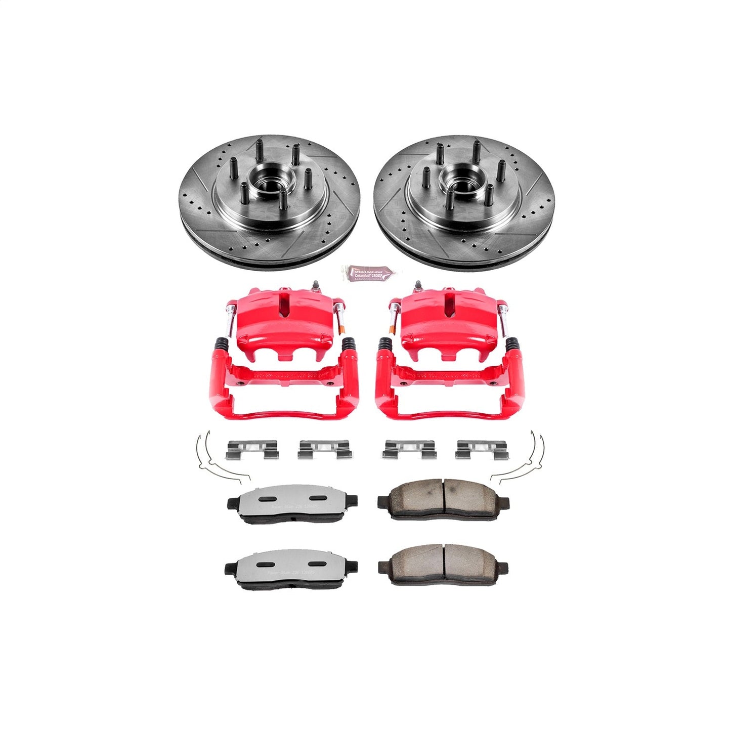 PowerStop Front Z36 Truck & Tow Kit w/ Calipers | Ford F-150 (2004) (KC1939-36)