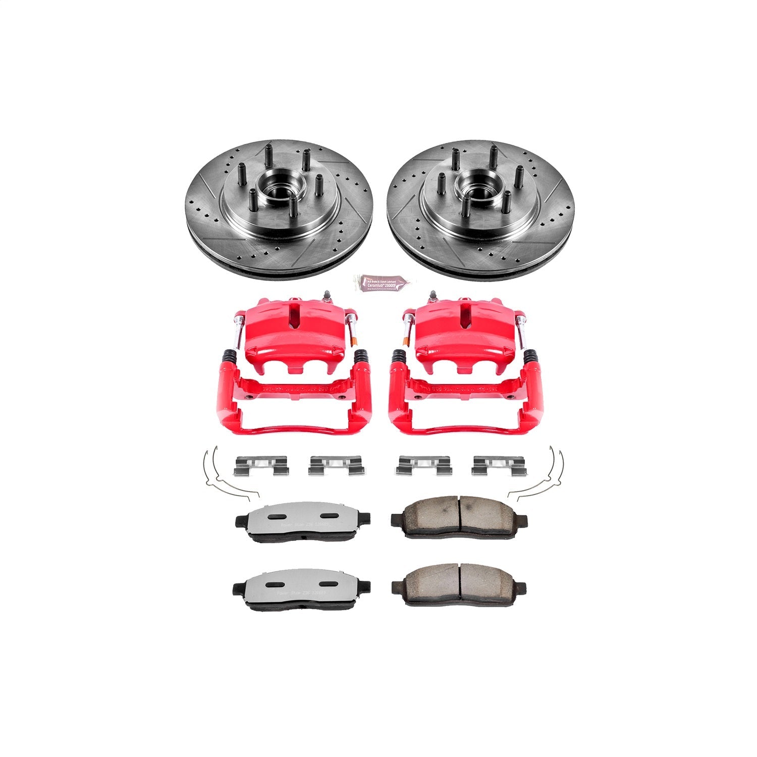 PowerStop Front Z36 Truck & Tow Kit w/ Calipers | Ford F-150 (2004) (KC1939-36)