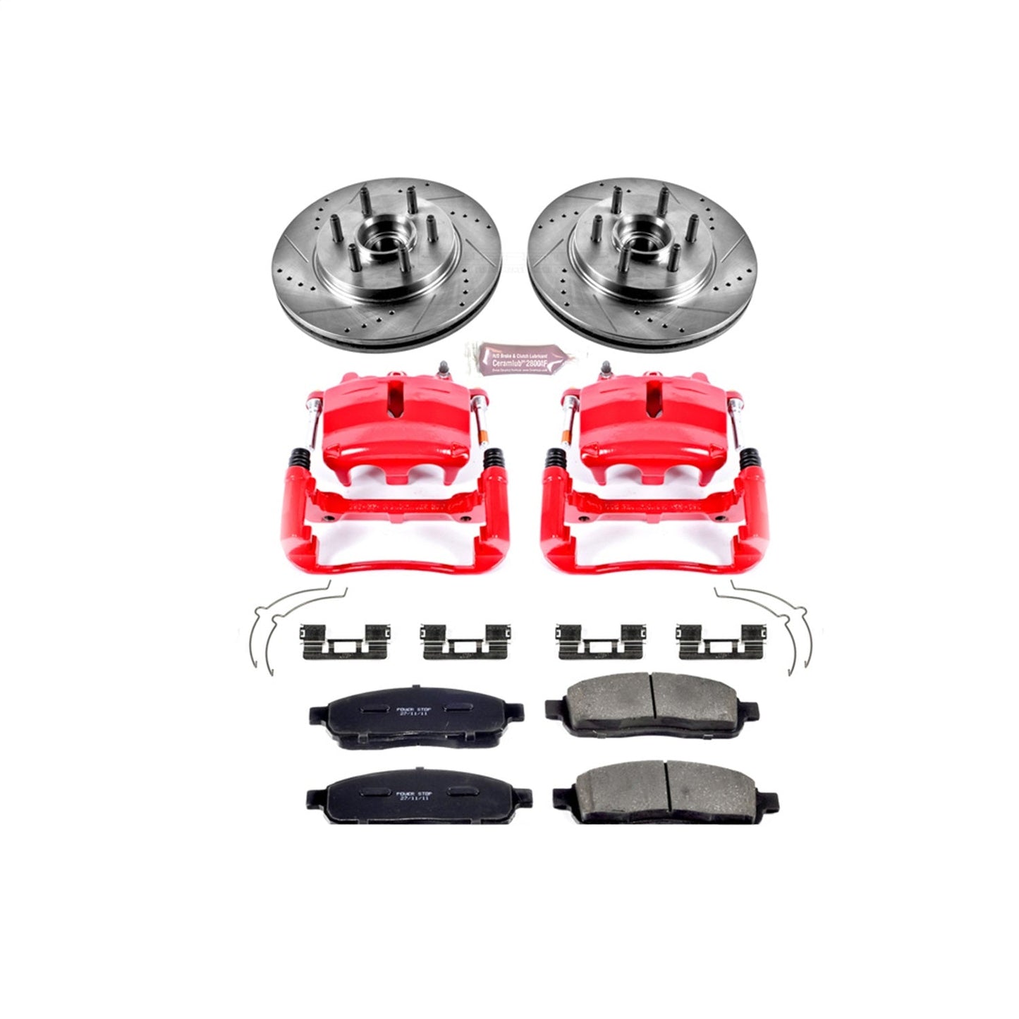 PowerStop Front Z23 Evolution Kit w/ Calipers | Ford F-150 (2004) (KC1939)