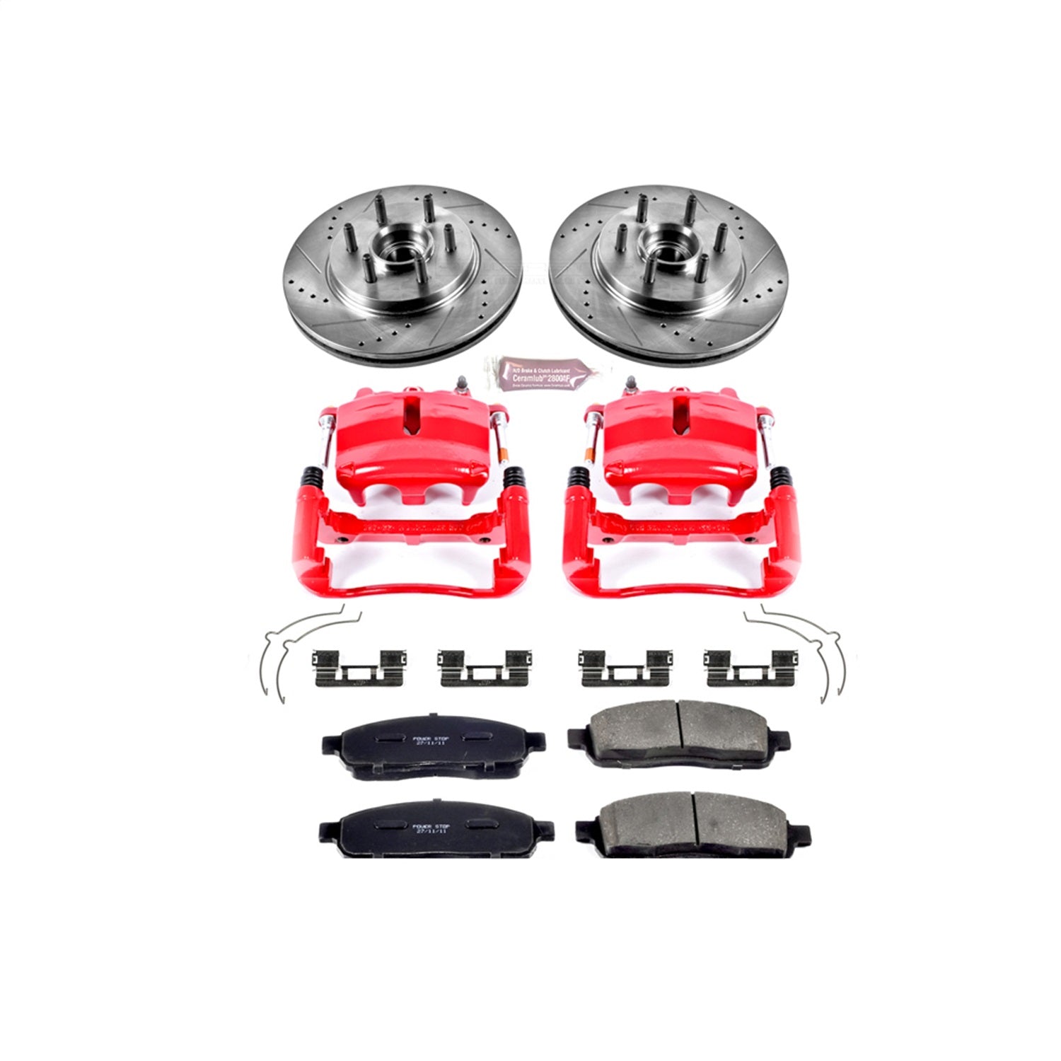 PowerStop Front Z23 Evolution Kit w/ Calipers | Ford F-150 (2004) (KC1939)
