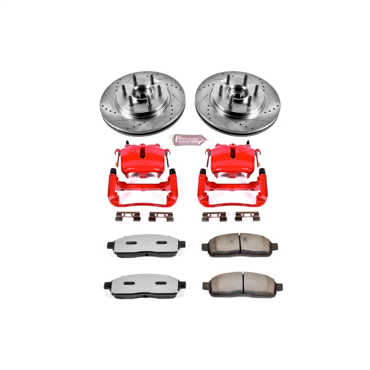 PowerStop Front Z36 Truck & Tow Kit w/ Calipers | Ford F-150 (2005–2008) (KC1939A-36)