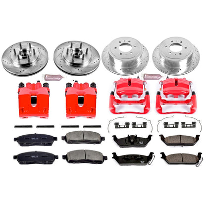 PowerStop Front & Rear Z23 Evolution Kit w/ Calipers | Ford F-1500 (2004) (KC1940)