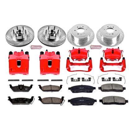 PowerStop Front & Rear Z23 Evolution Kit w/ Calipers | Ford F-150 (2005–2008) (KC1940A)