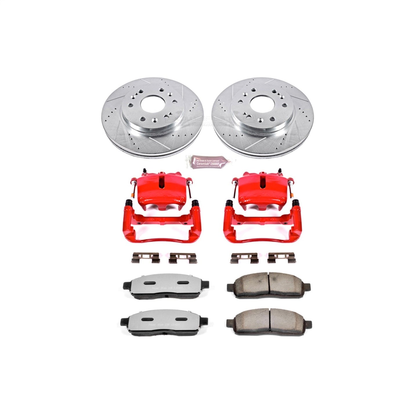 PowerStop Front Z36 Truck & Tow Kit w/ Calipers | Lincoln Mark LT (2006–2008) (KC1943A-36)