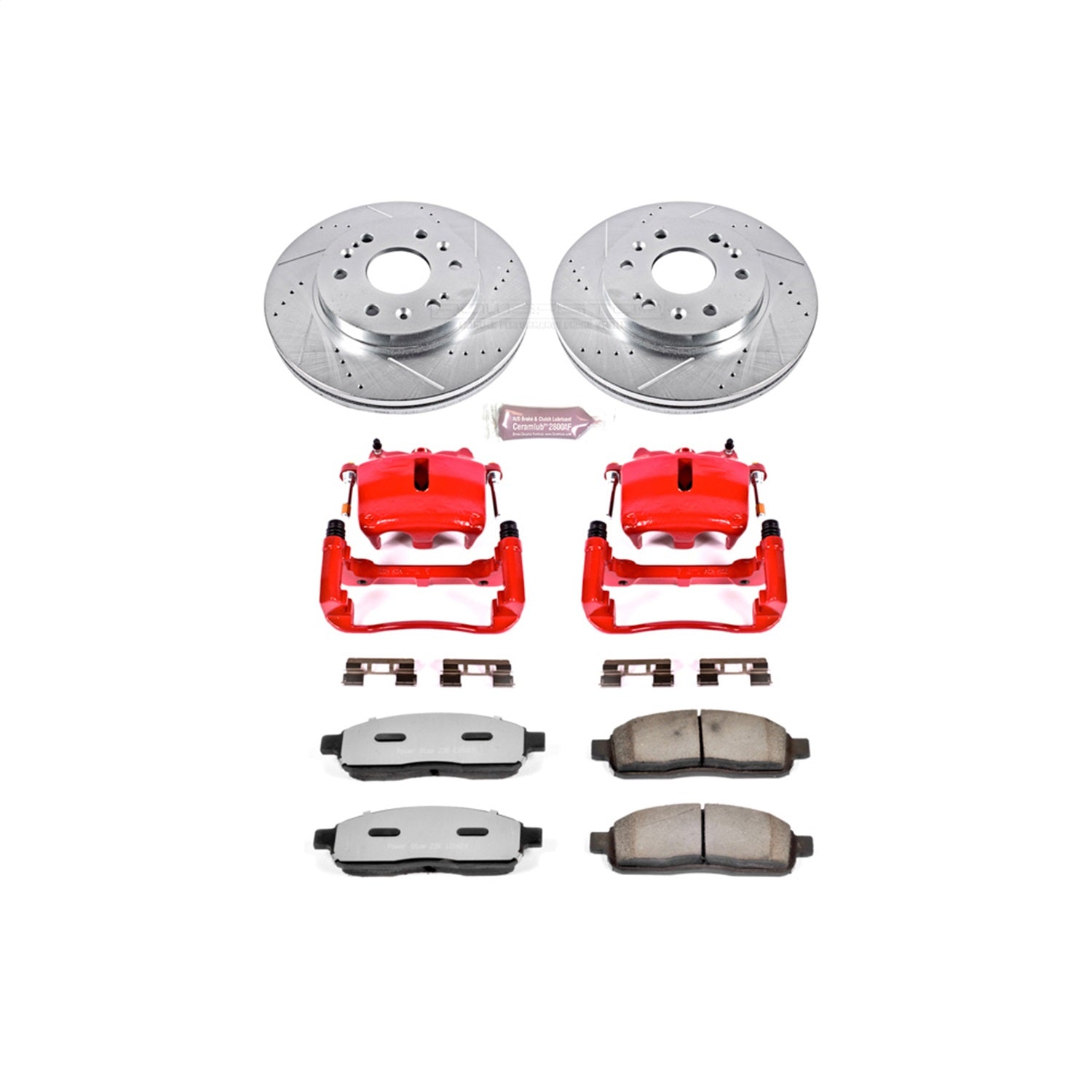 PowerStop Front Z36 Truck & Tow Kit w/ Calipers | Lincoln Mark LT (2006–2008) (KC1943A-36)