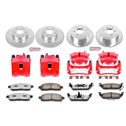 PowerStop Front & Rear Z36 Truck & Tow Kit w/ Calipers | Ford F-1500 (2004) (KC1944-36)