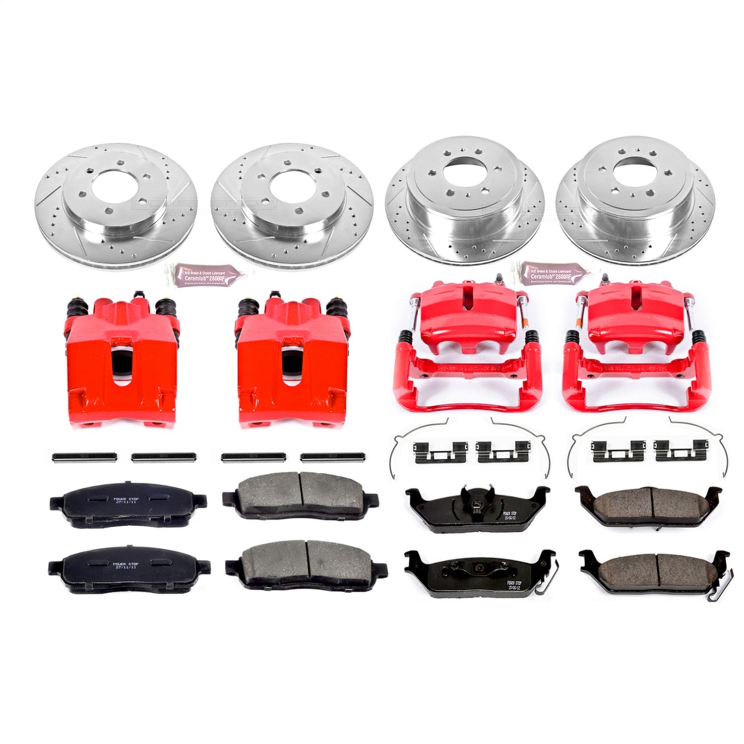 PowerStop Front & Rear Z23 Evolution Sport Brake Kit w/ Calipers | Ford F-150 (2004) (KC1944)