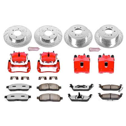 PowerStop Front & Rear Z36 Truck & Tow Kit w/ Calipers | Ford F-150 (2005–2008) (KC1944A-36)