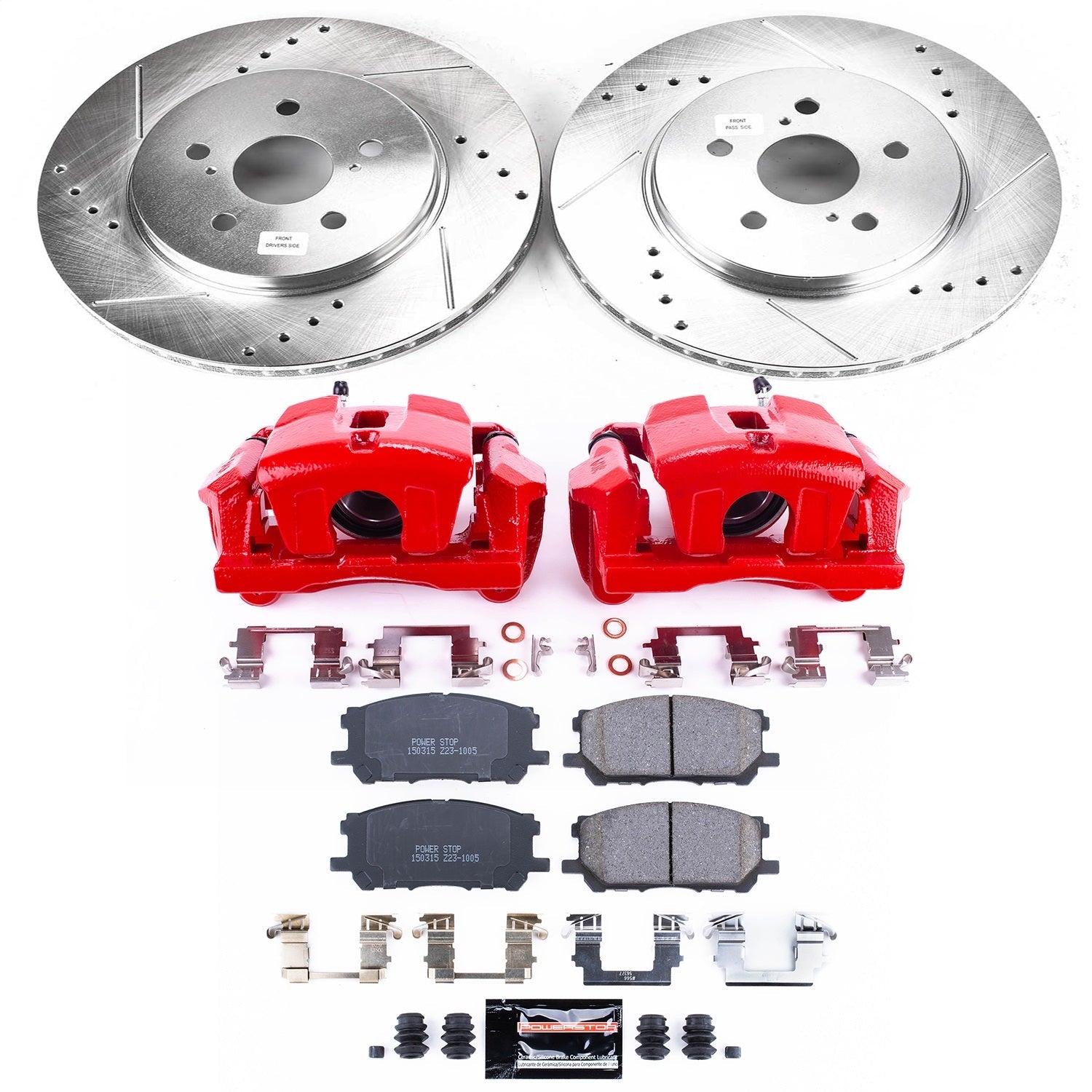 PowerStop Front Z23 Evolution Sport Brake Kit w/ Calipers | Lexus RX330 (2004–2006) (KC196)