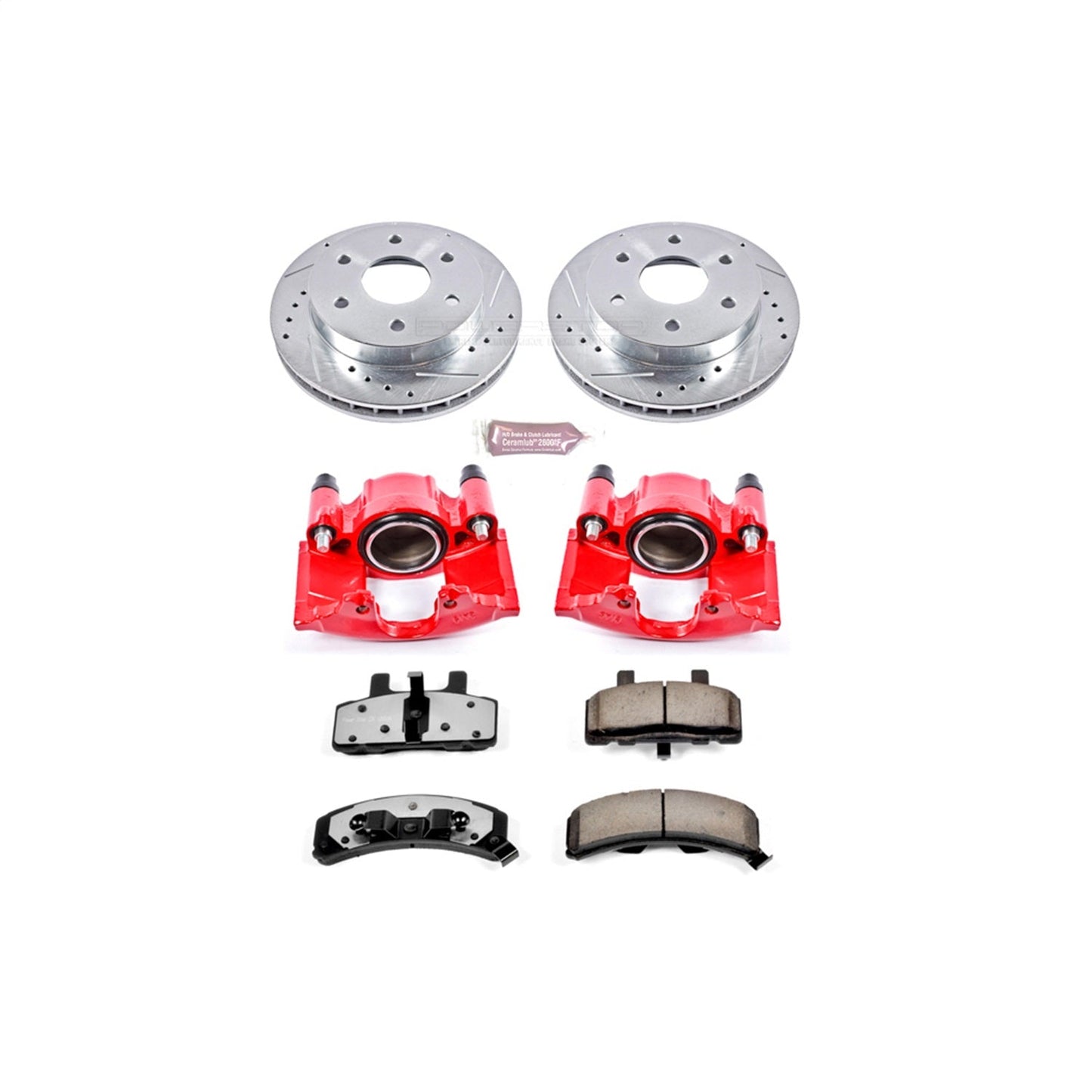 PowerStop Front Z36 Truck & Tow Brake Kit w/ Calipers | Cadillac Escalade (1999–2000) (KC1970-36)