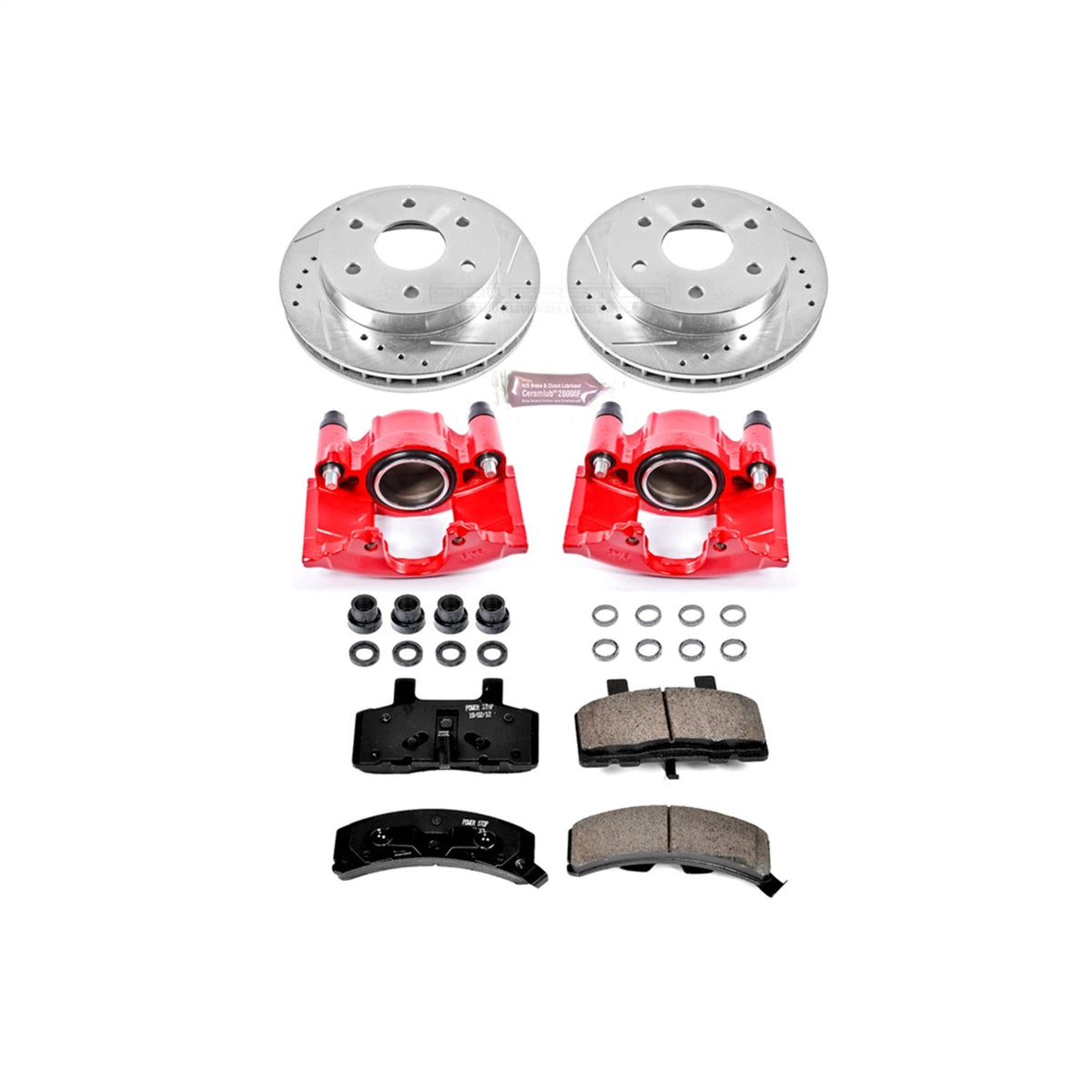 PowerStop Front Z23 Evolution Sport Brake Kit w/ Calipers | Cadillac Escalade (1999–2000) (KC1970)