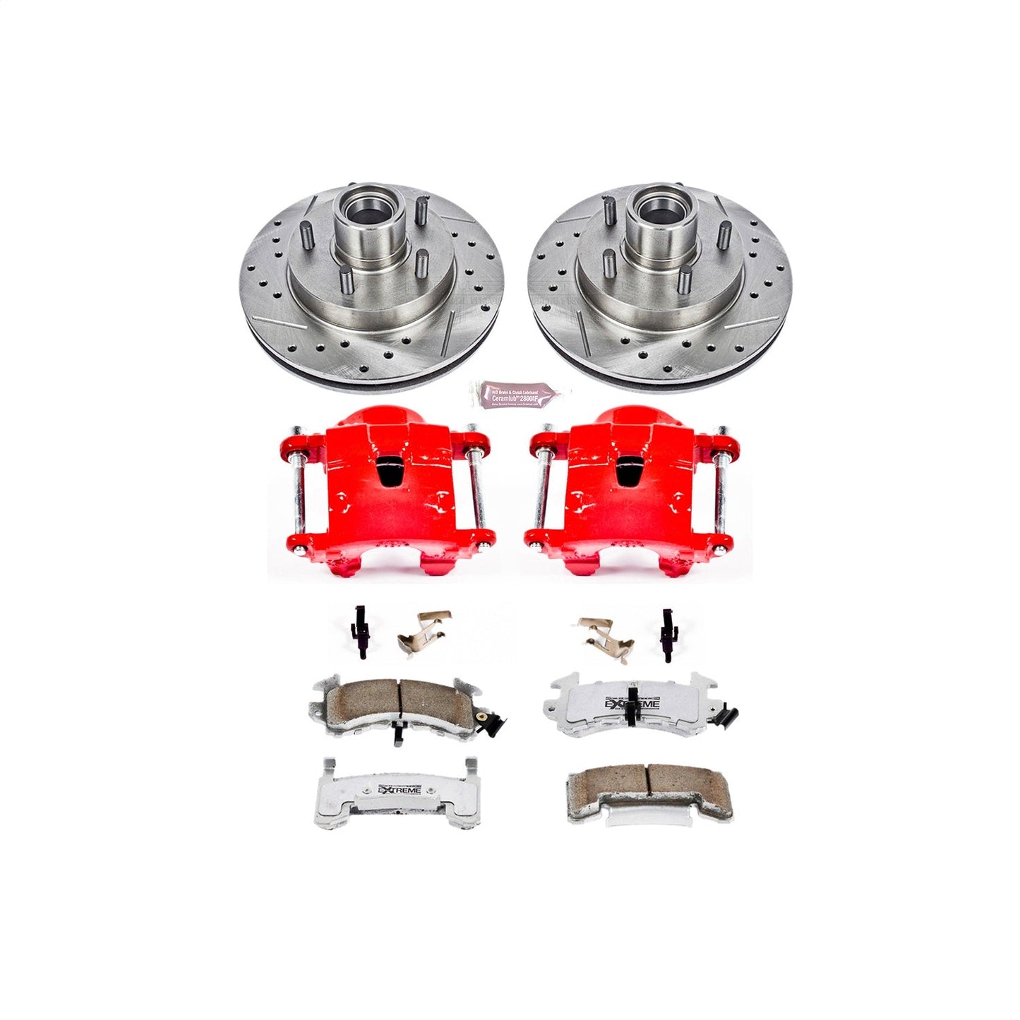 PowerStop Front Z26 Street Warrior Brake Kit w/ Calipers | Chevrolet Blazer (1995–1997) (KC1985-26)