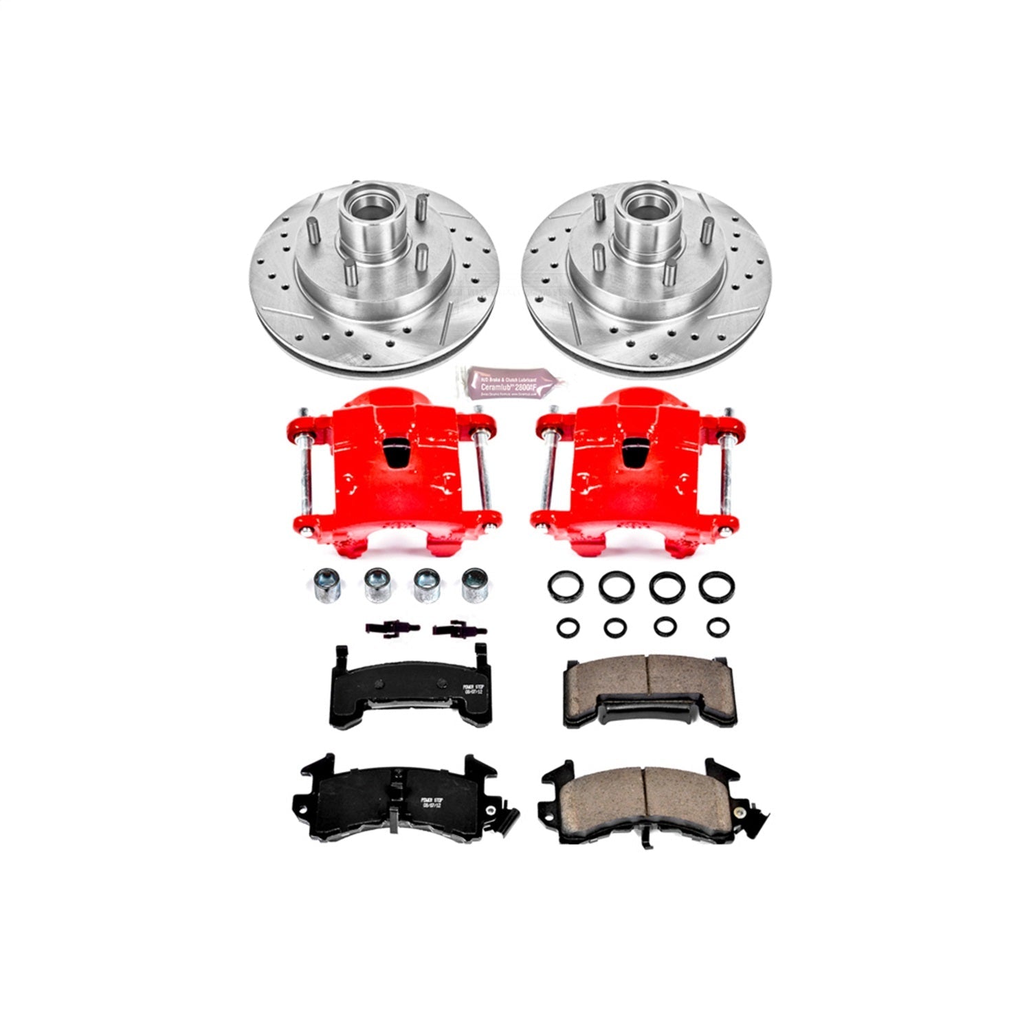 PowerStop Front Z23 Evolution Sport Brake Kit w/ Calipers | Chevrolet Blazer (1995–1997) (KC1985)