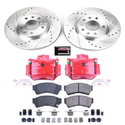 PowerStop Front Z23 Evolution Sport Brake Kit w/Calipers | Ford Fusion (2006–2012) (KC199)
