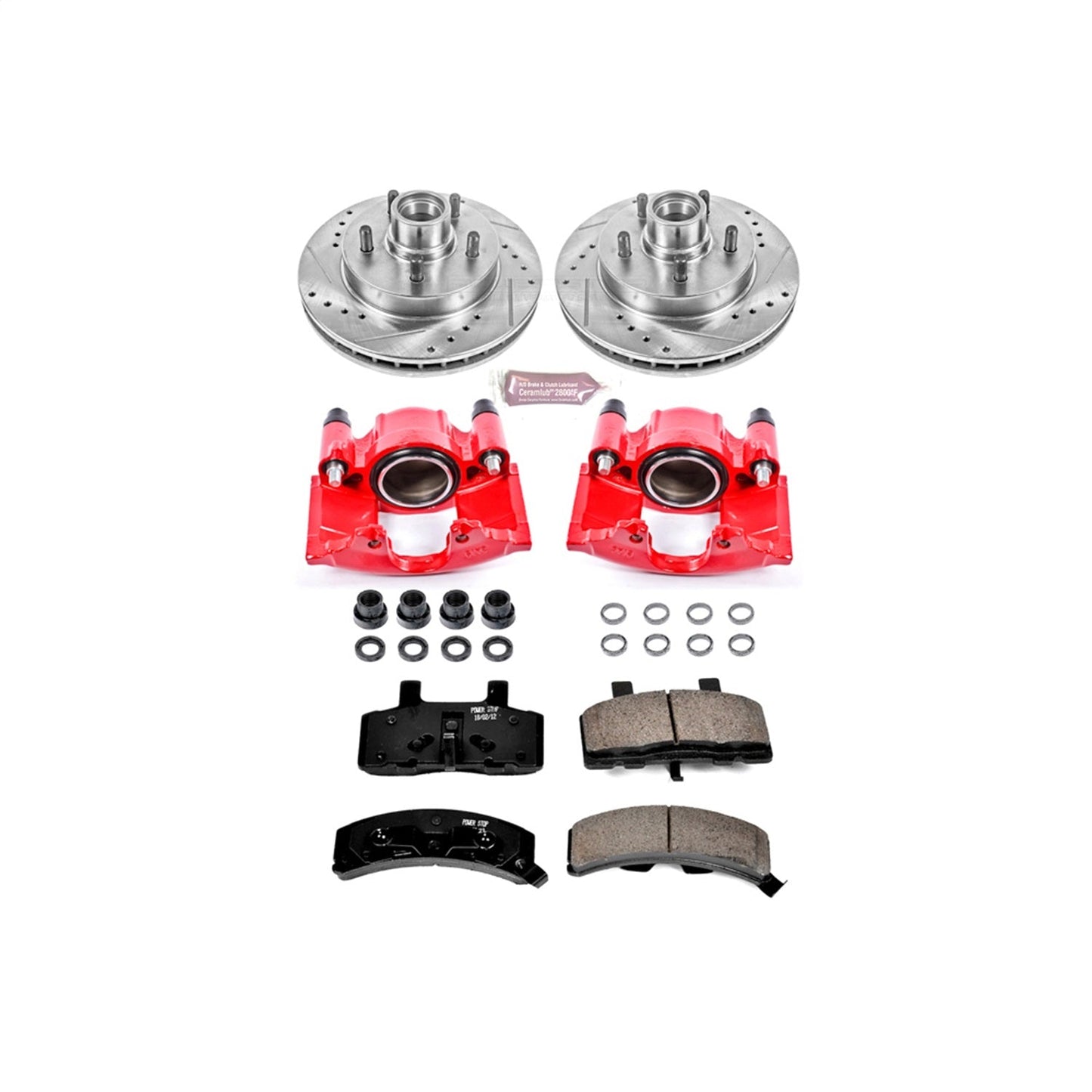 PowerStop Front Z23 Evolution Sport Brake Kit w/ Calipers | Chevrolet C1500 (1995–1999) (KC1990)