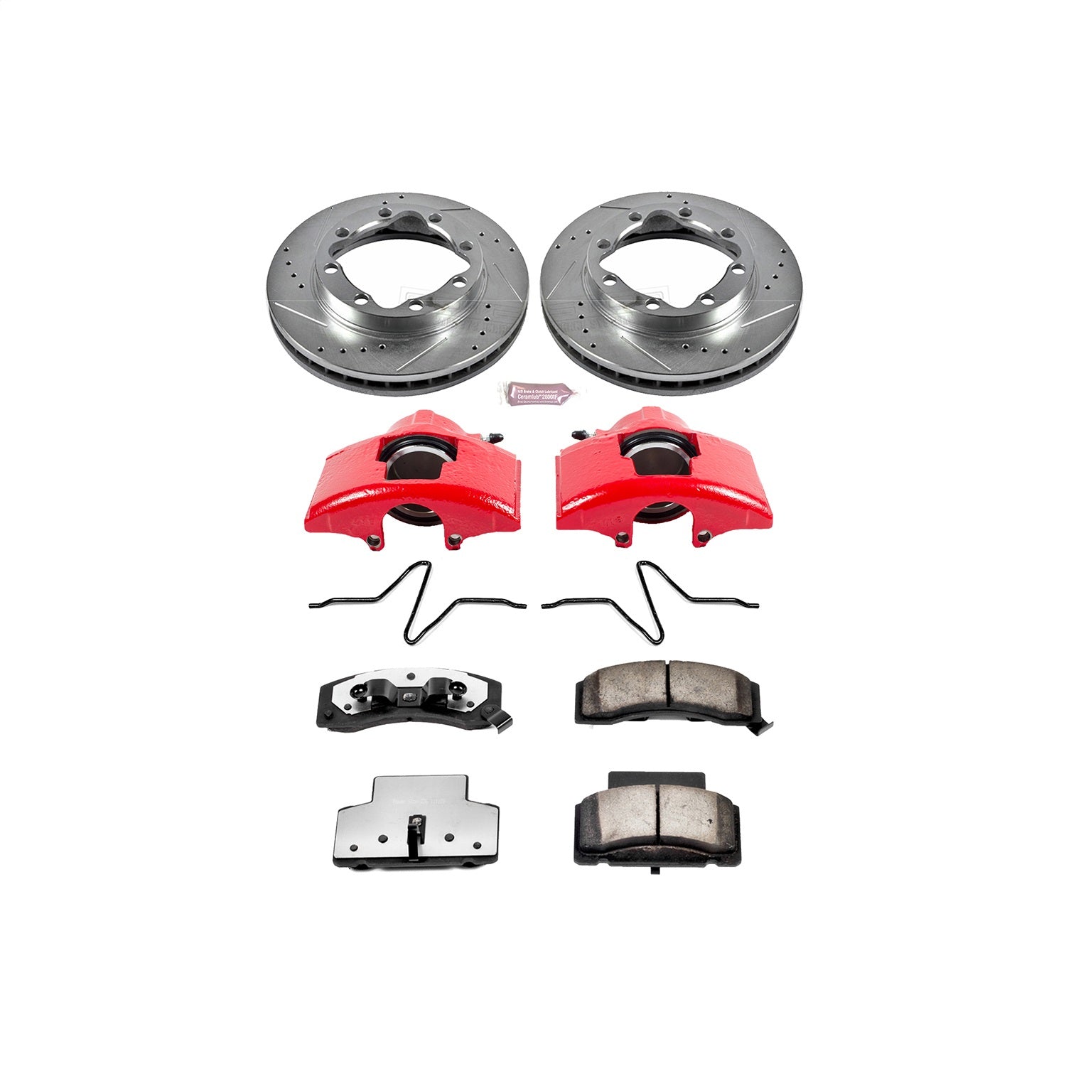 PowerStop Front Z36 Truck & Tow Kit w/ Calipers | GMC K3500 (1990–2000) (KC1992-36)