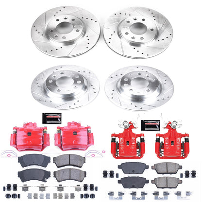 PowerStop Front & Rear Z23 Evolution Sport Brake Kit w/ Calipers | Ford Fusion (2006–2012) (KC200)