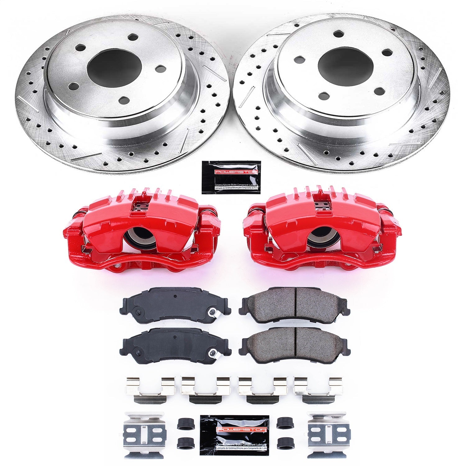 PowerStop Rear Z23 Evolution Sport Brake Kit w/ Calipers | Chevrolet Blazer 1997–2005 (KC2003)