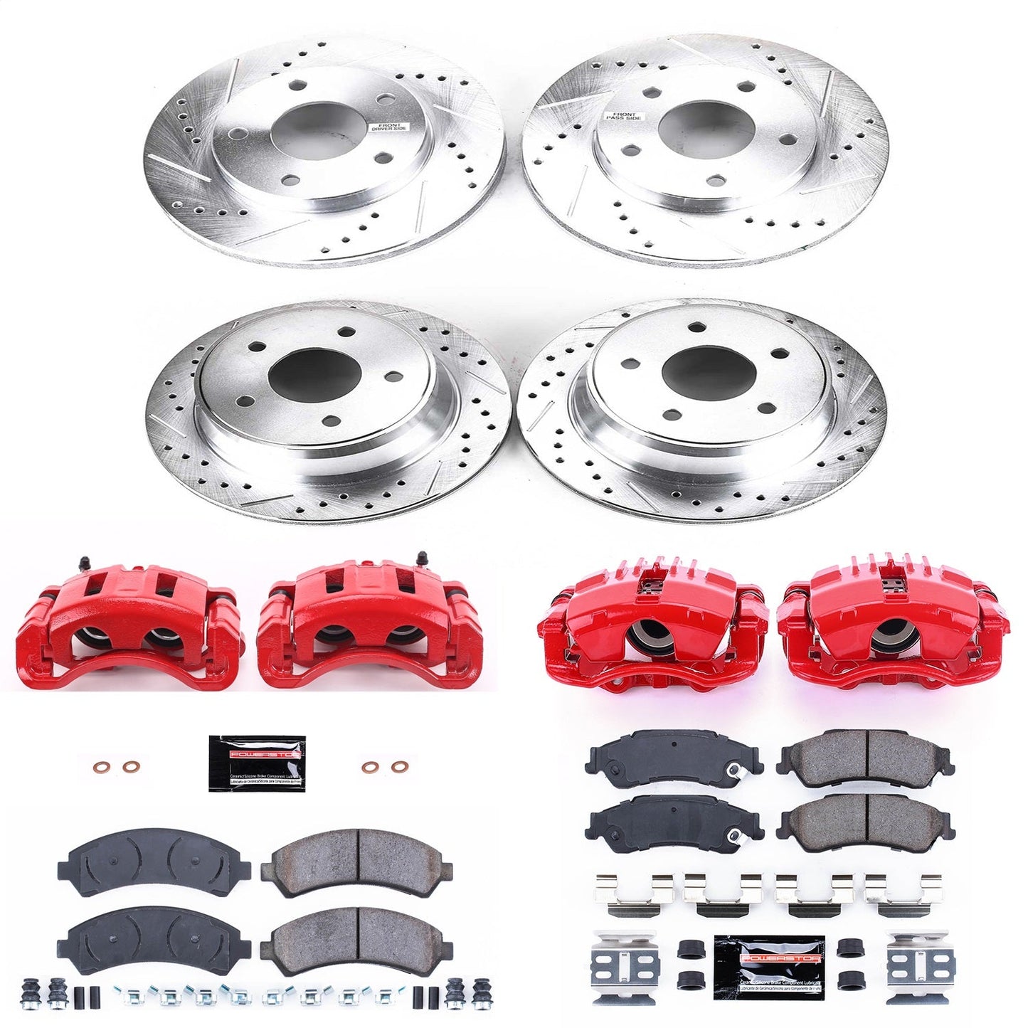 PowerStop Front & Rear Z23 Evolution Sport Brake Kit w/ Calipers | Chevrolet Blazer 1997–2005 (KC2005)