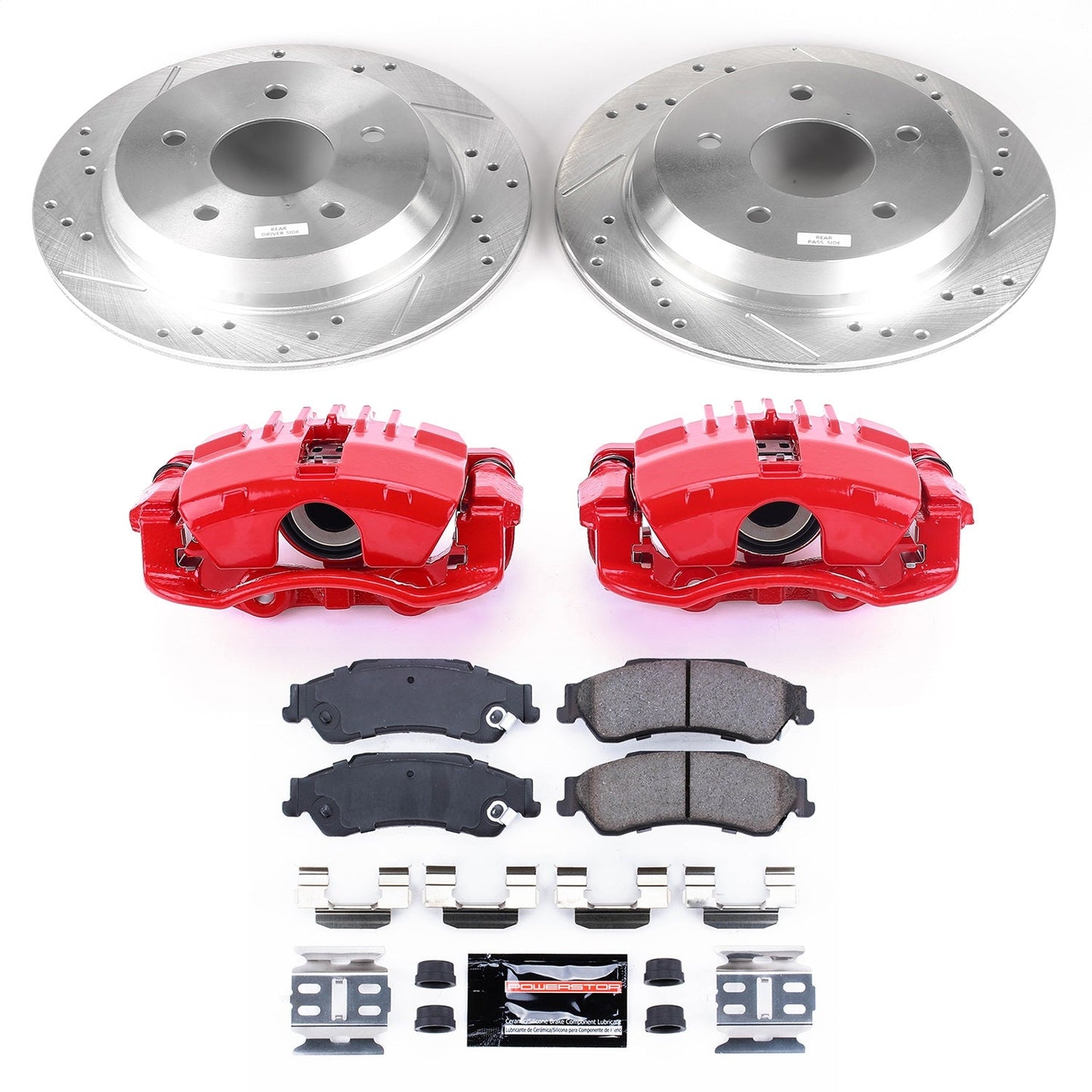 PowerStop Rear Z23 Evolution Sport Brake Kit w/ Calipers | Chevrolet Blazer (1998–2005) (KC2008)