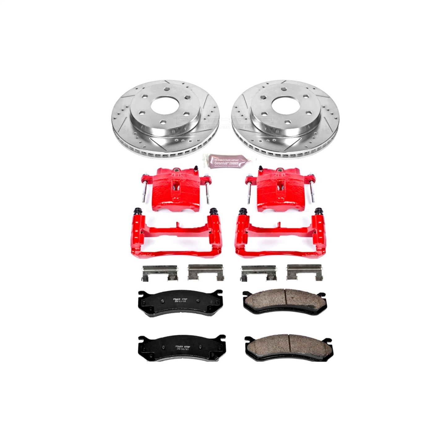 PowerStop Front Z23 Evolution Sport Brake Kit w/Calipers | Cadillac Escalade (2002–2006) (KC2009)