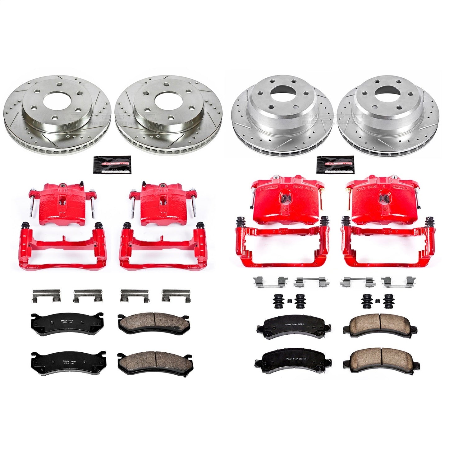 PowerStop Front & Rear Z23 Evolution Sport Brake Kit w/ Calipers | Cadillac Escalade (2003–2006) (KC2016)