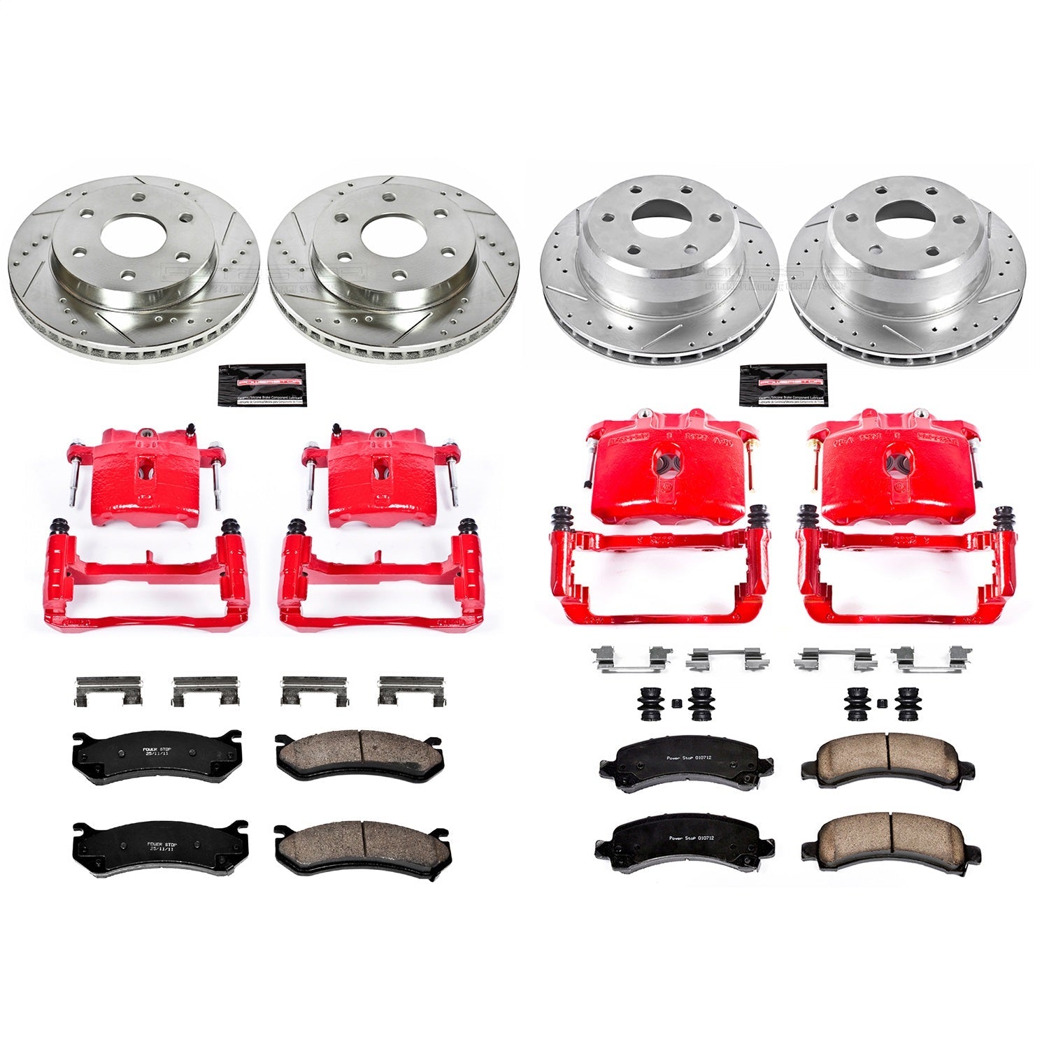 PowerStop Front & Rear Z23 Evolution Sport Brake Kit w/ Calipers | Cadillac Escalade (2003–2006) (KC2016)