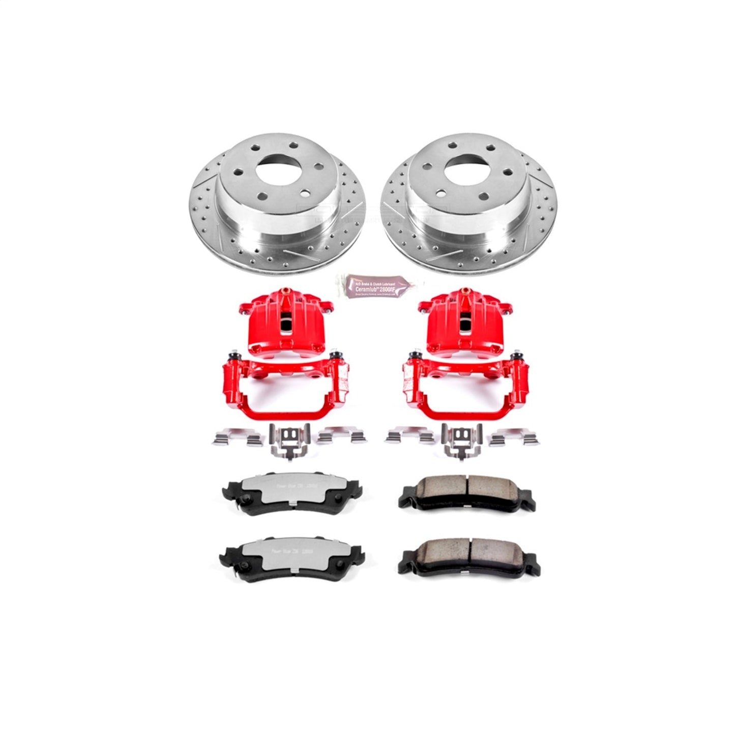 PowerStop Rear Z36 Truck & Tow Brake Kit w/ Calipers | Chevrolet Astro (2003–2005) (KC2018-36)