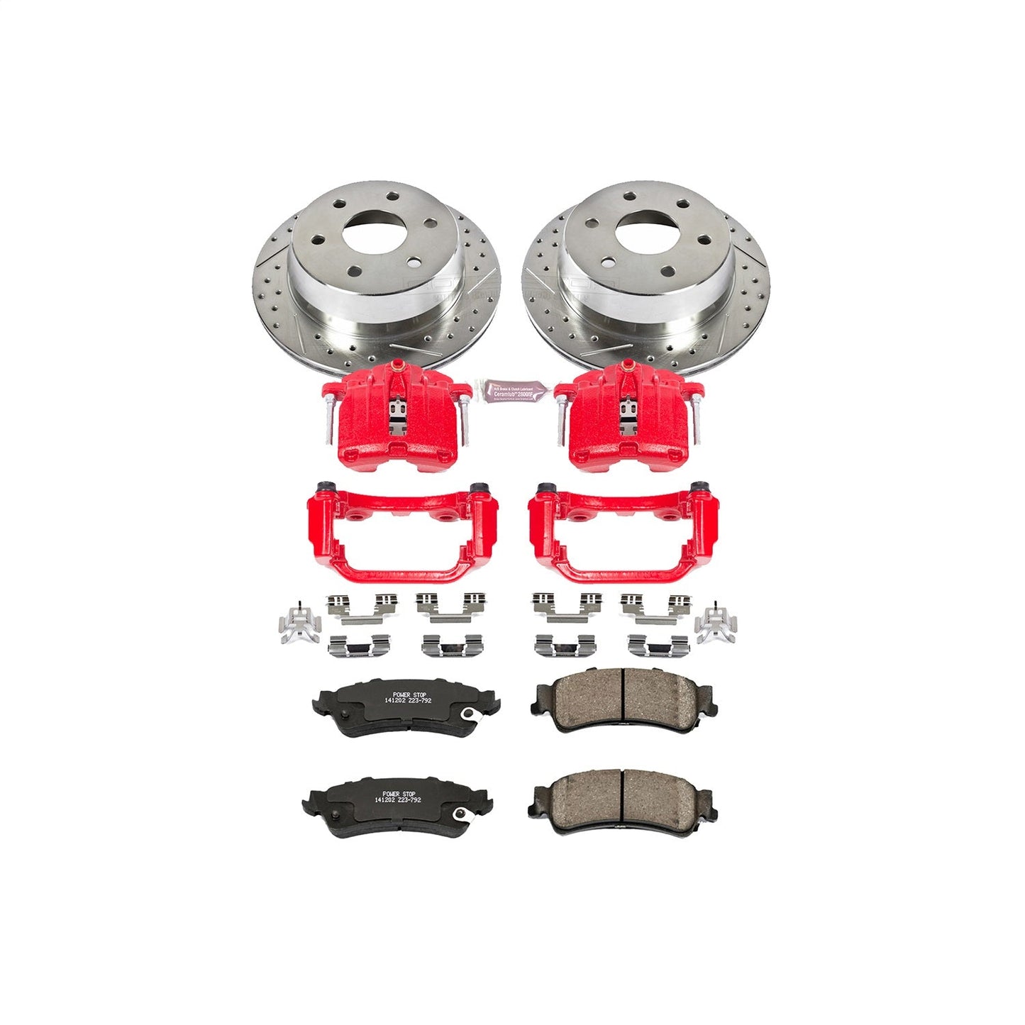 PowerStop Rear Z23 Evolution Sport Brake Kit w/ Calipers | Chevrolet Astro (2003–2005) (KC2018)