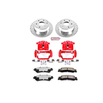 PowerStop Rear Z36 Truck & Tow Brake Kit w/ Calipers | Chevrolet Silverado 1500 (2003–2006) (KC2018A-36)