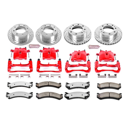 PowerStop Front and Rear Z36 Truck & Tow Kit w/ Calipers | GMC Yukon XL 2500 (2008–2013) (KC2027-36)