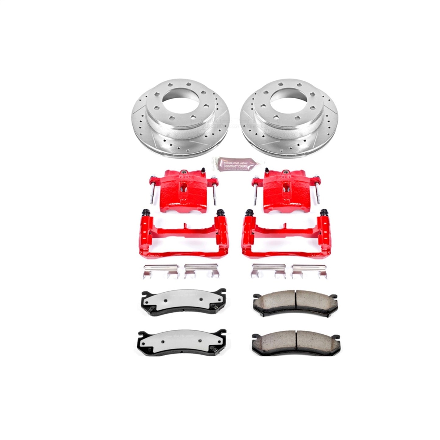 PowerStop Rear Z36 Truck & Tow Kit w/ Calipers | Hummer H2 (2003–2009) (KC2036A-36)