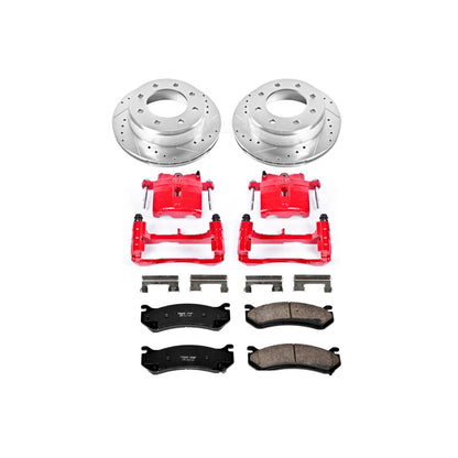 PowerStop Rear Z23 Evolution Sport Brake Kit w/ Calipers | Chevrolet Silverado 1500 HD (2001–2003) (KC2036A)