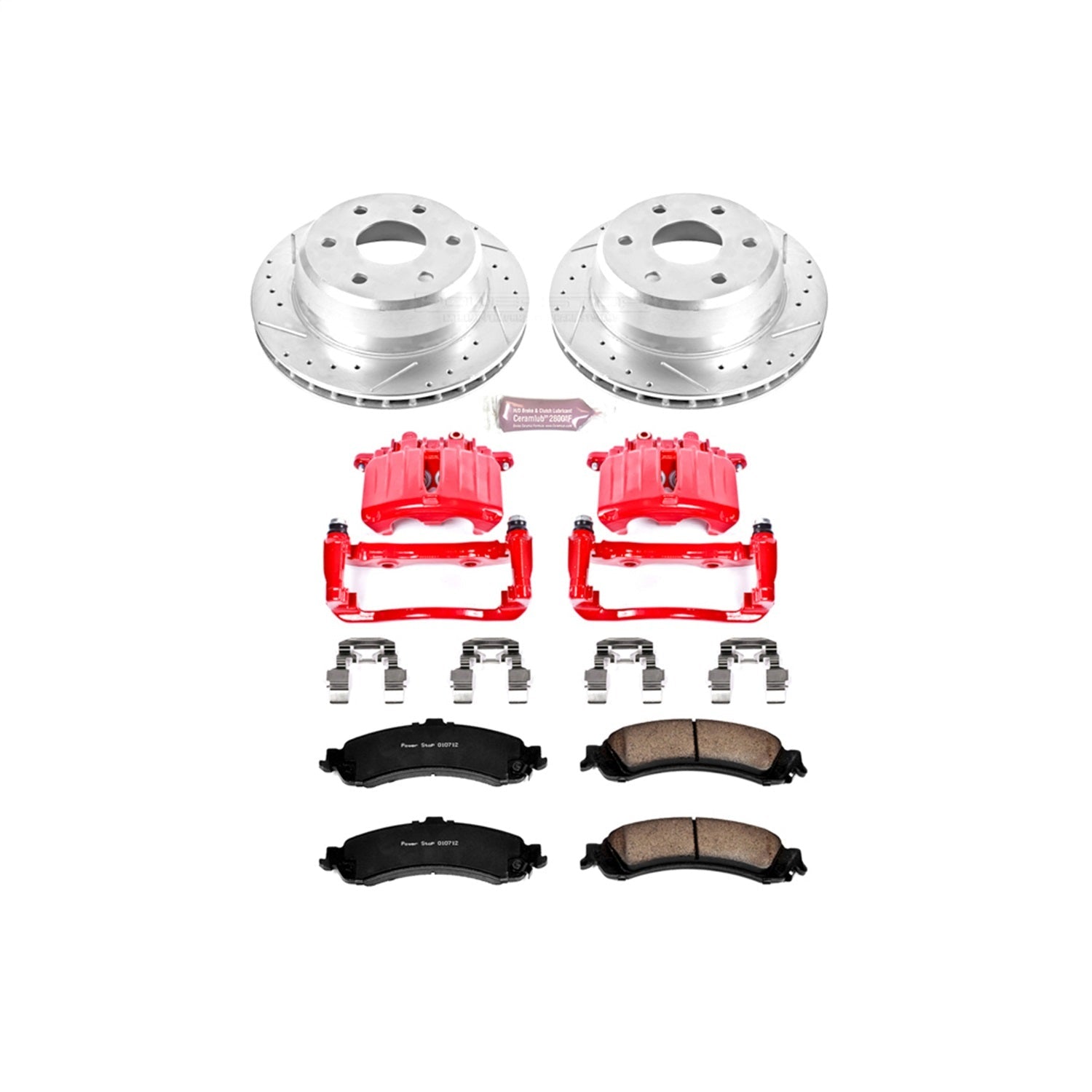 PowerStop Rear Z23 Evolution Sport Brake Kit w/ Calipers | Cadillac Escalade (2002–2006) (KC2046)