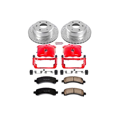 PowerStop Rear Z23 Evolution Sport Brake Kit w/ Calipers | Cadillac Escalade (2003–2006) (KC2047)