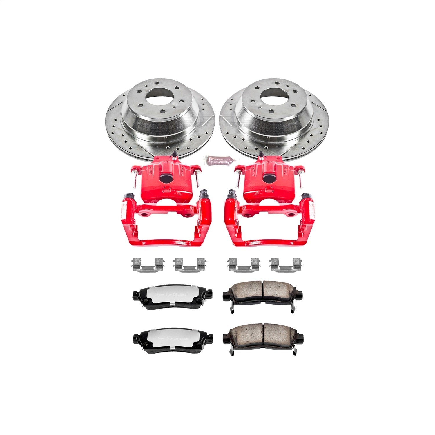 PowerStop Rear Z36 Truck & Tow Brake Kit w/ Calipers | Buick Rainier (2004–2007) (KC2050-36)