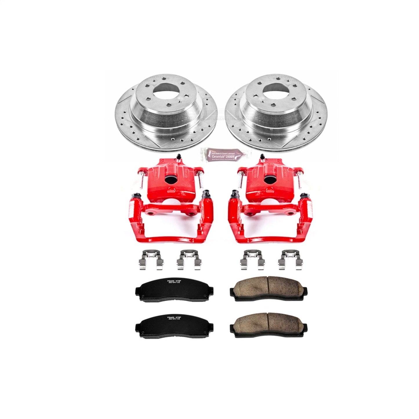PowerStop Rear Z23 Evolution Sport Brake Kit w/ Calipers | Buick Rainier (2004–2007) (KC2050)