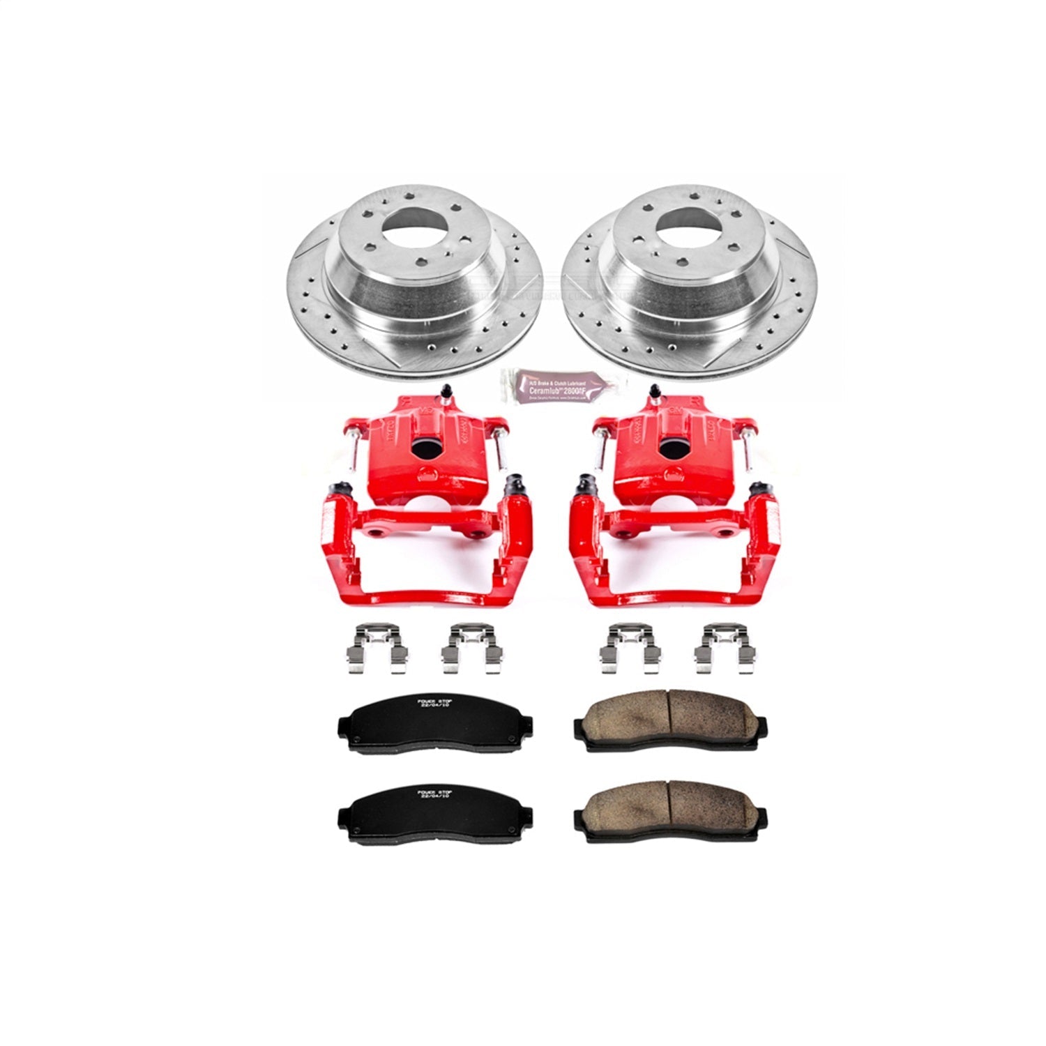 PowerStop Rear Z23 Evolution Sport Brake Kit w/ Calipers | Buick Rainier (2004–2007) (KC2050)