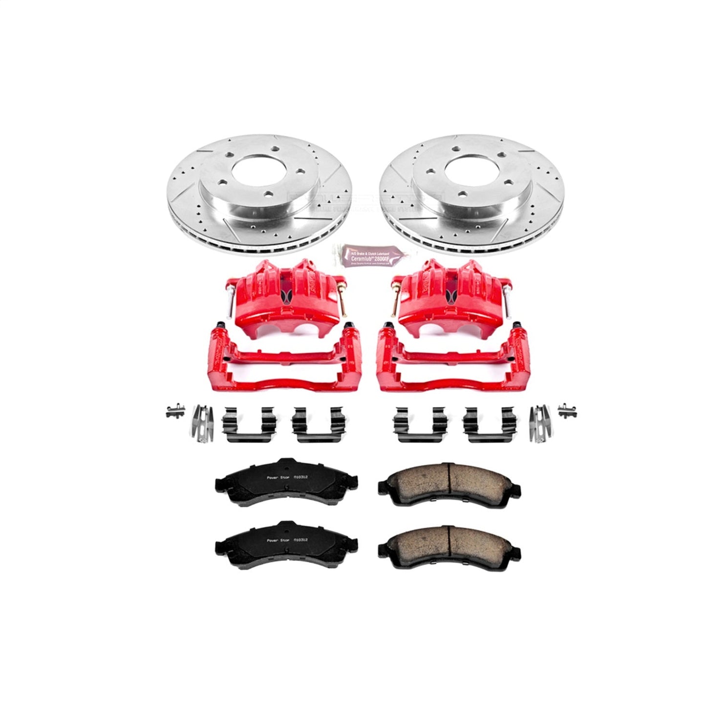 PowerStop Front Z23 Evolution Sport Brake Kit w/ Calipers | Buick Rainier (2004–2005) (KC2057)