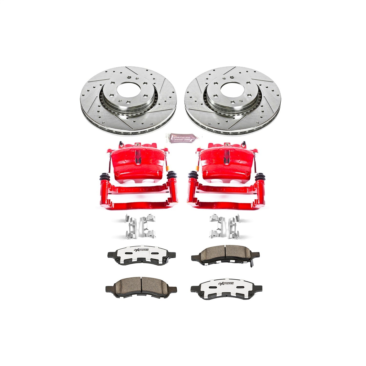 PowerStop Front Z26 Street Kit w/ Calipers | Saab 9-7x (2006–2009) (KC2059-26)