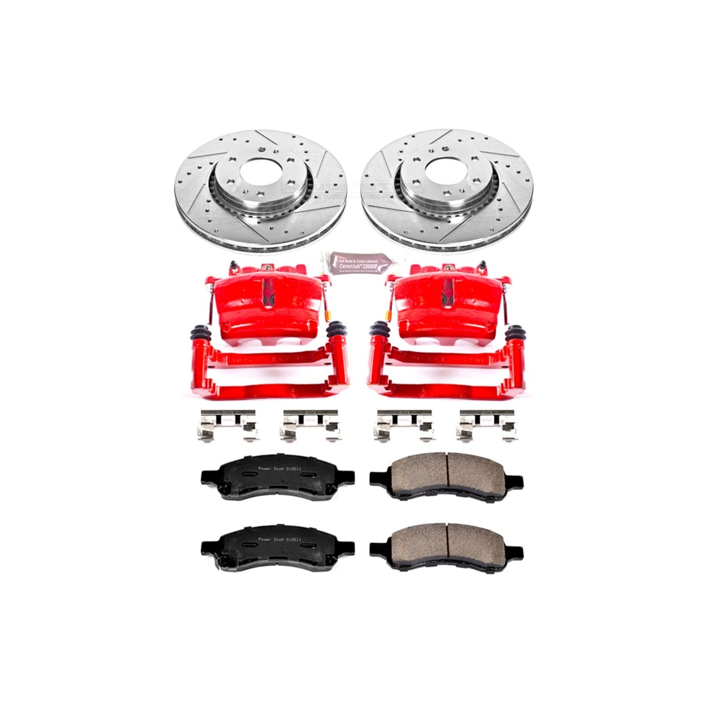 PowerStop Front Z23 Evolution Sport Brake Kit w/ Calipers | Buick Rainier (2006–2007) (KC2059)