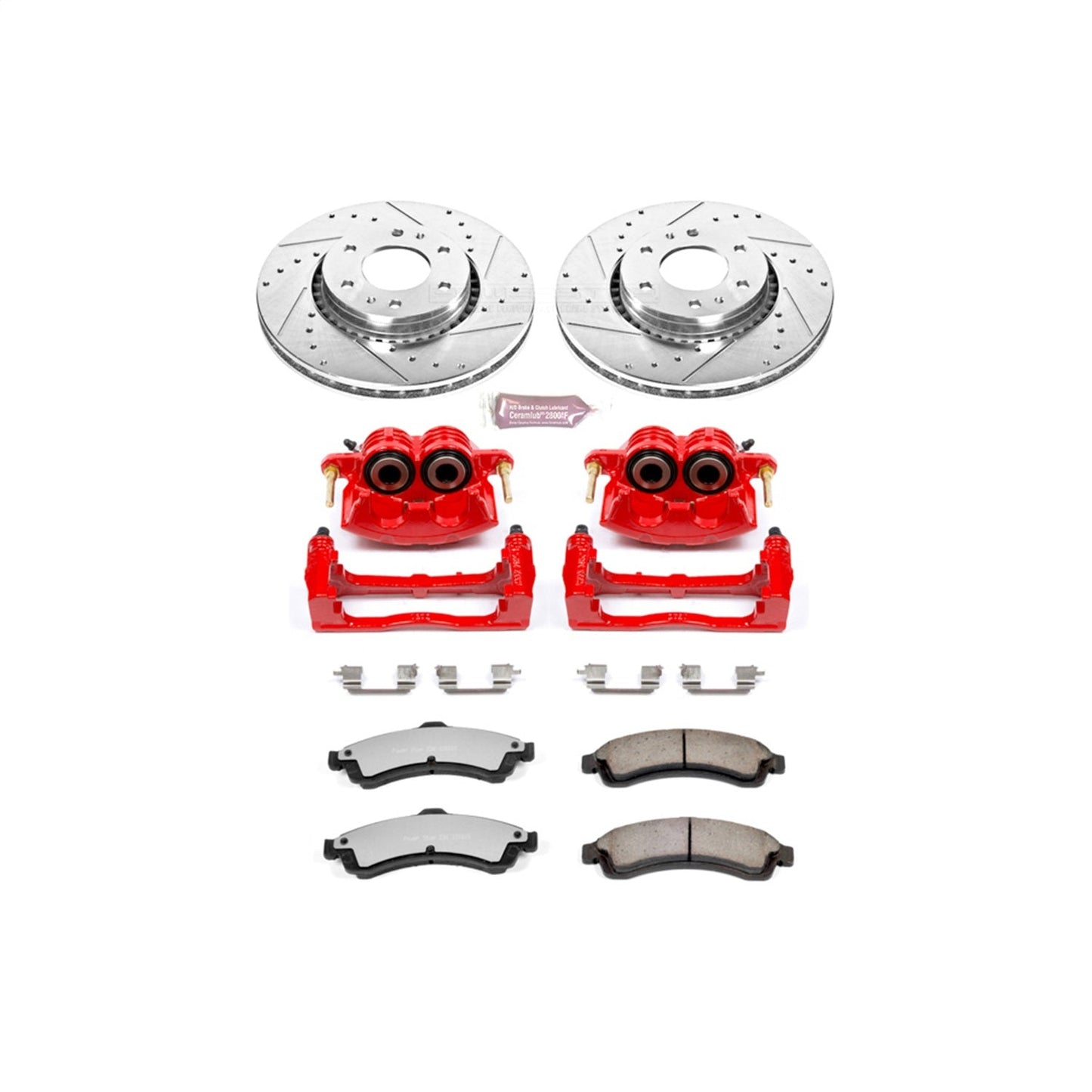 PowerStop Front Z36 Truck & Tow Brake Kit w/ Calipers | Buick Rainier (2004–2005) (KC2061-36)