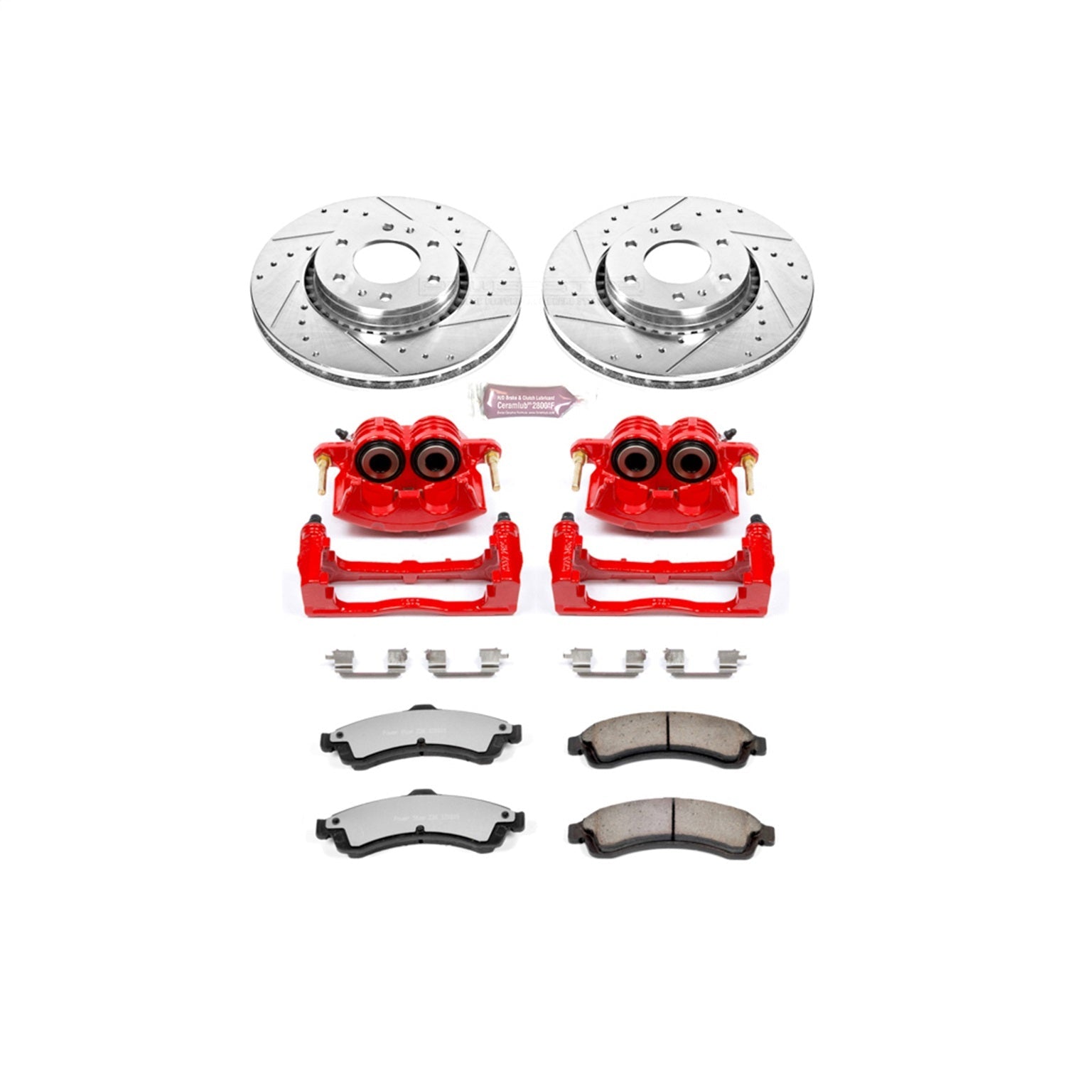 PowerStop Front Z36 Truck & Tow Brake Kit w/ Calipers | Buick Rainier (2004–2005) (KC2061-36)